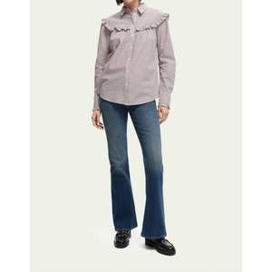 NEW SCOTCH & SODA charm flared organic cotton jeans in blue